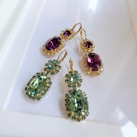 Glitter oorbellen