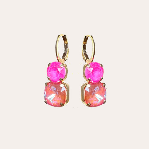2040 fuchsia creolen roze