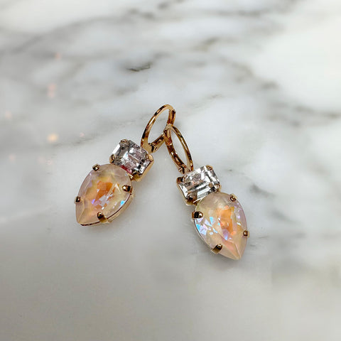 Creolen met een Swarovski-druppel