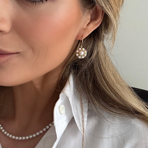 Royal earrings with pearls