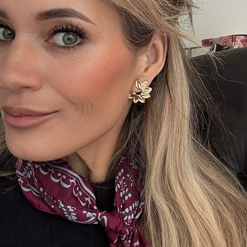 Earrings Matching leaves Refined