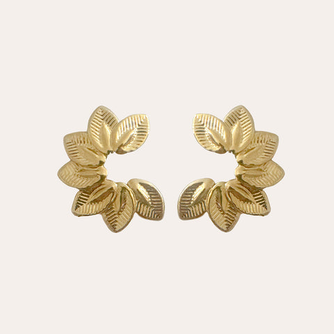 Earrings Matching leaves Refined
