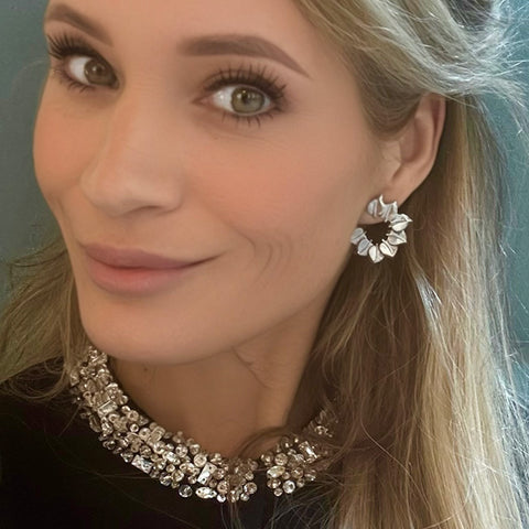 Earrings Matching leaves Refined