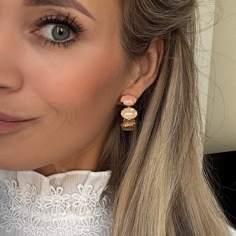 Creolen met Swarovski-kristallen