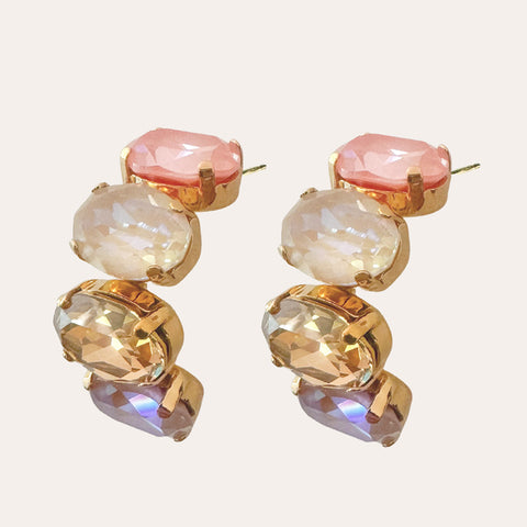 Creolen met Swarovski-kristallen