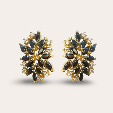 Oorstekertjes met zwarte Zirkonia's