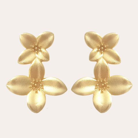 Atelier-SALE: Vintage earrings with two flowers