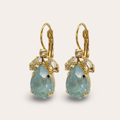 Oorhangertjes met gouden blaadjes en een agave druppel