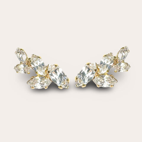 Oorornamentjes met kristalletjes