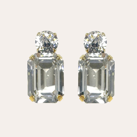 Oorstekers met  kristal