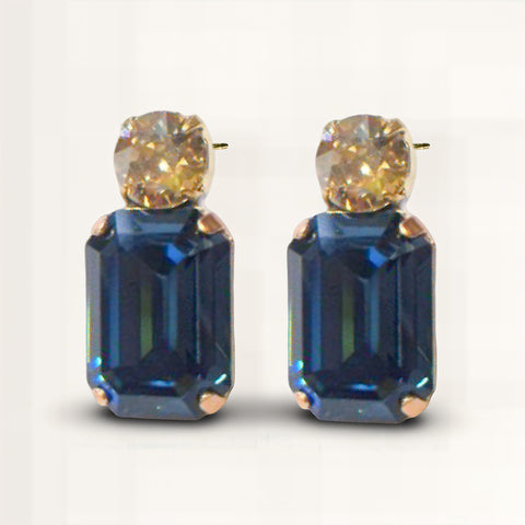 Notify me: donkerblauwe Swarovski oorstekers