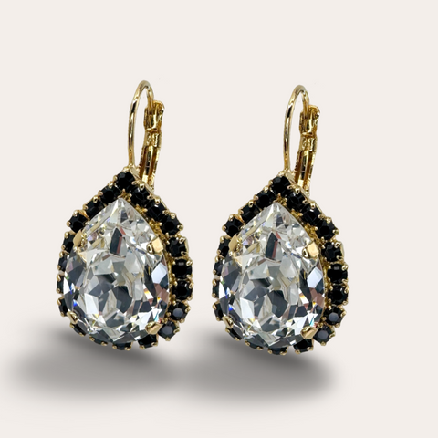 Oorhangers met grote heldere druppel