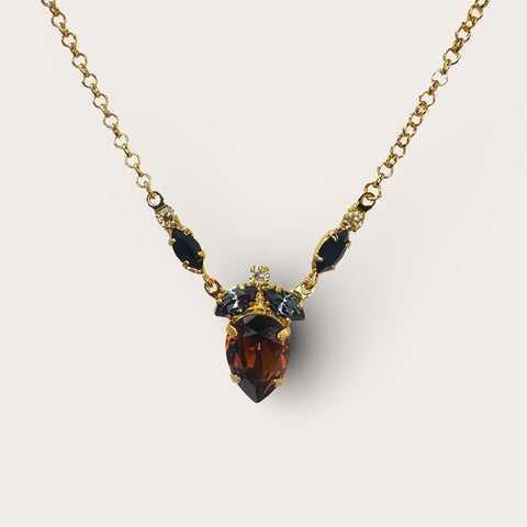 Gouden kettinkje met leopard hangertje