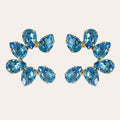 matching circle crystal blauw roze