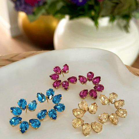 matching crystal leaves