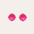 oorknopjes neonroze 8mm paar roze